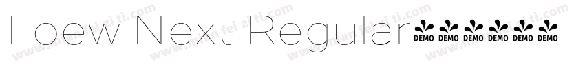 Loew Next Regular字体转换